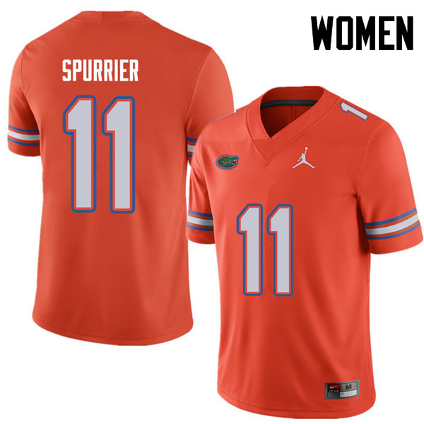 Jordan Brand Women #11 Steve Spurrier Florida Gators College Football Jerseys Sale-Orange